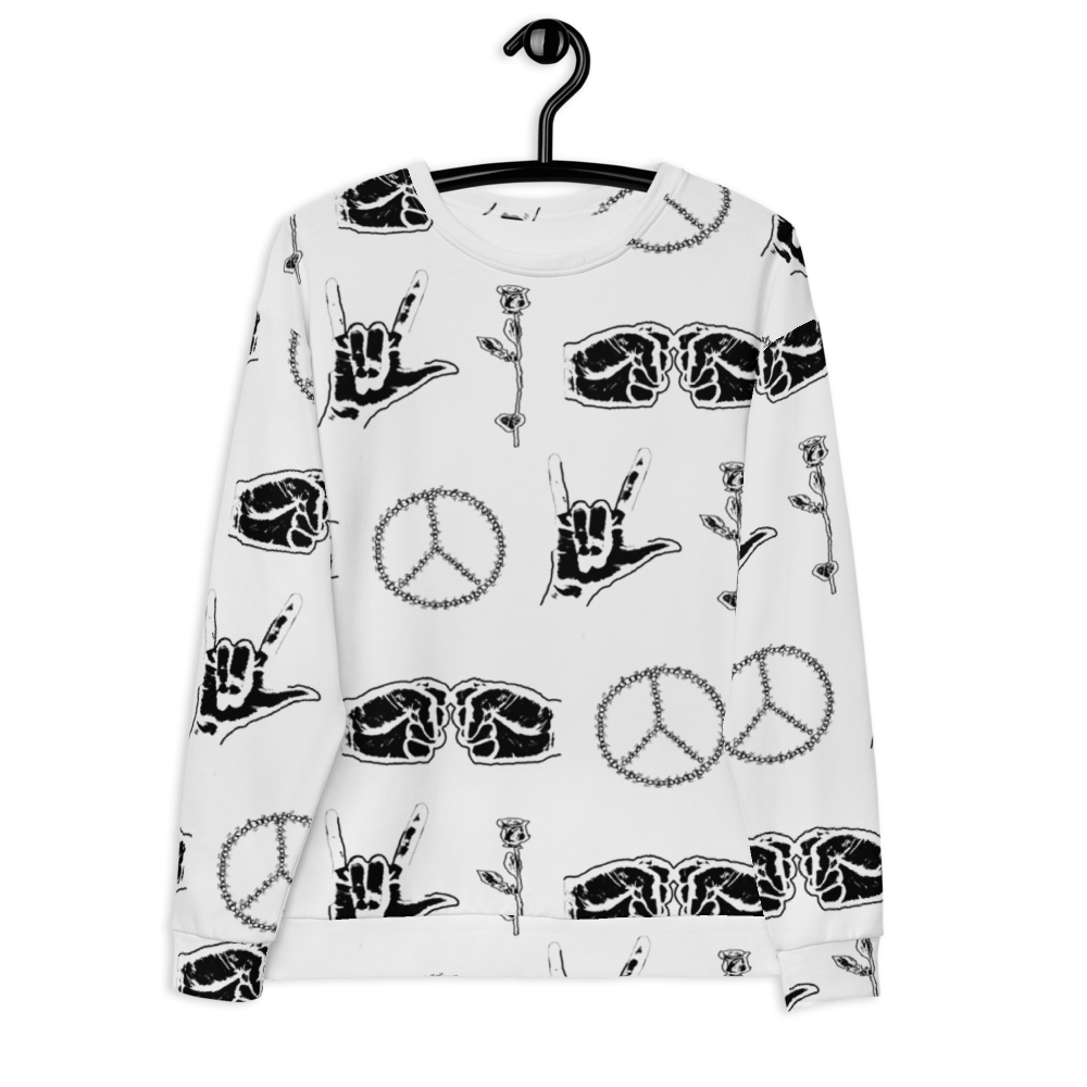 Peace Love Life Respect Sweatshirt - Wray Sports