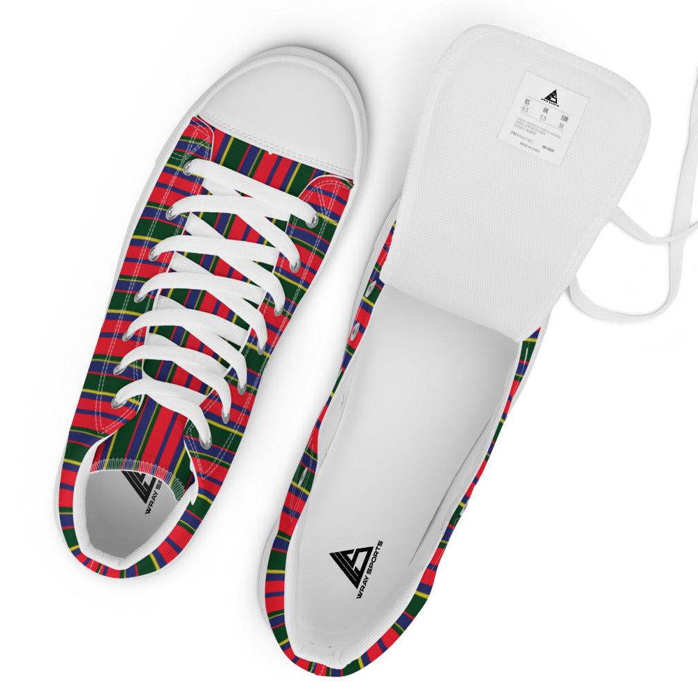 Polo Pony Carib Print High Top Canvas Shoes - Wray Sports