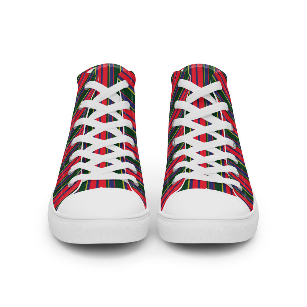 Polo Pony Carib Print High Top Canvas Shoes - Wray Sports