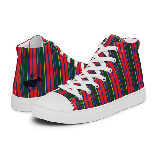 Polo Pony Carib Print High Top Canvas Shoes - Wray Sports