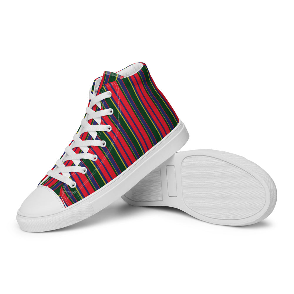 Polo Pony Carib Print High Top Canvas Shoes - Wray Sports