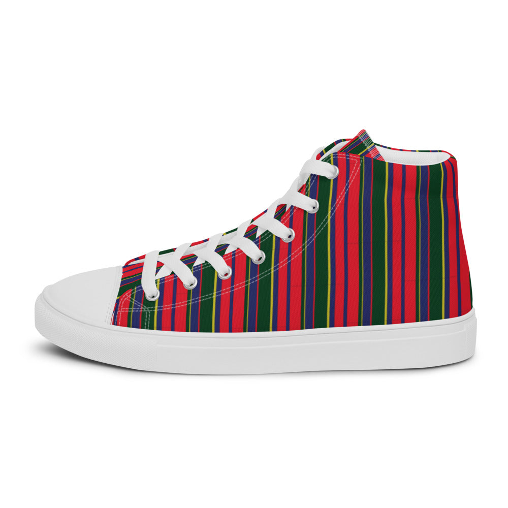 Polo Pony Carib Print High Top Canvas Shoes - Wray Sports