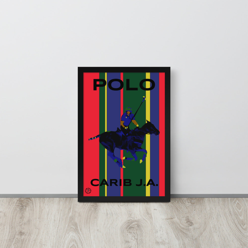 Carib Polo Rider Framed Poster - Wray Sports