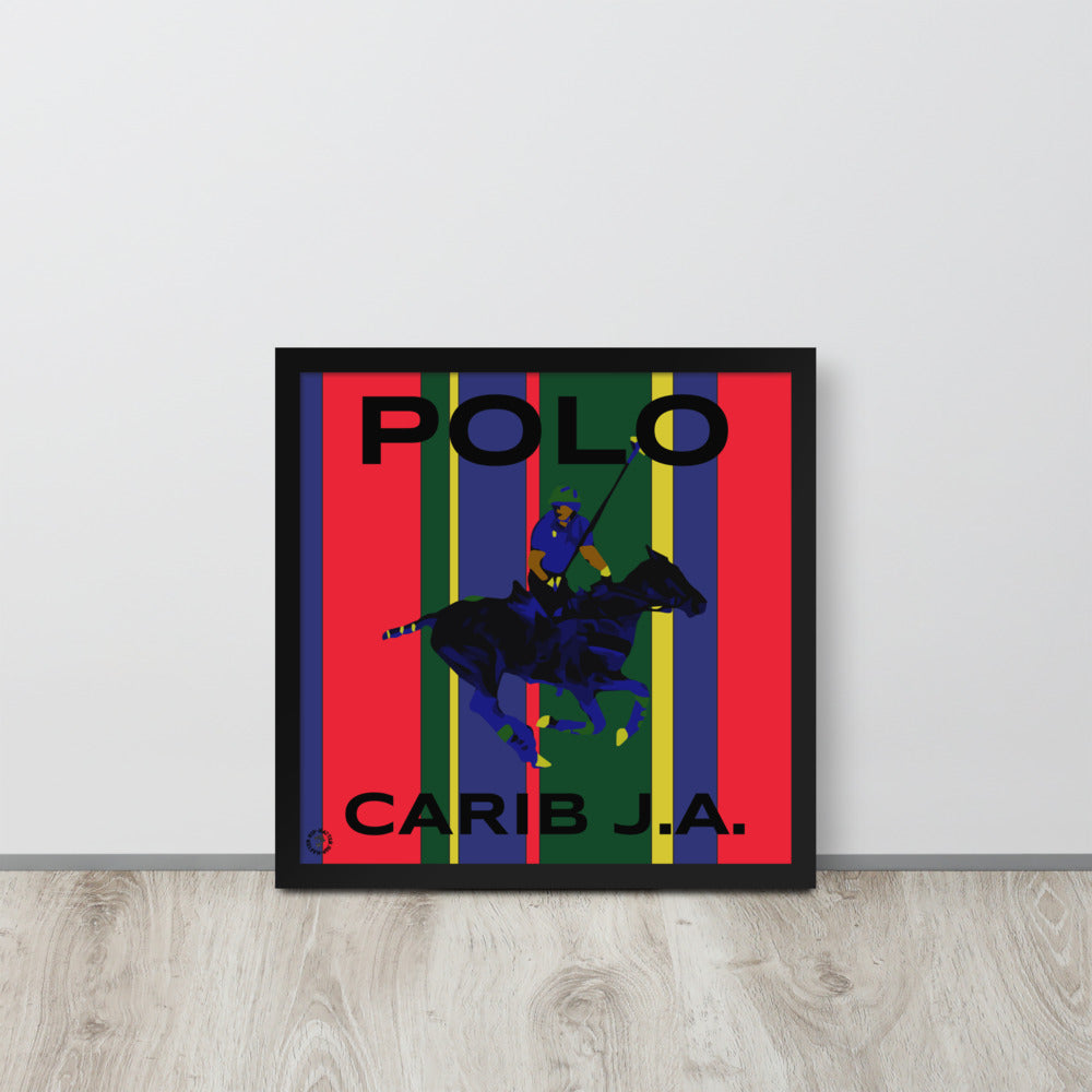 Carib Polo Rider Framed Poster - Wray Sports