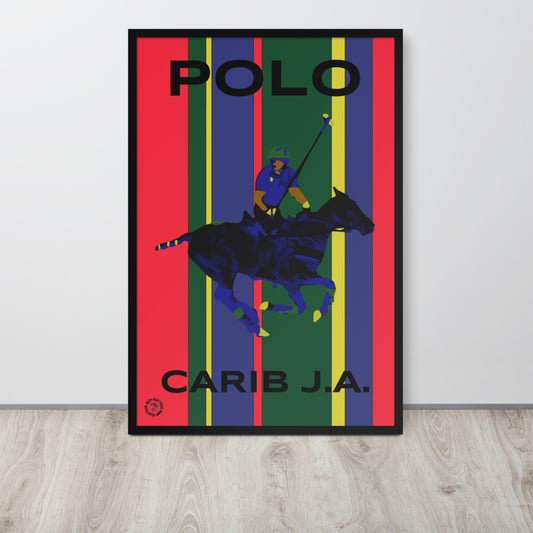 Carib Polo Rider Framed Poster - Wray Sports