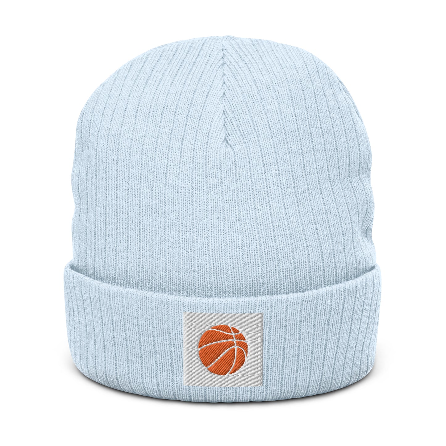 Embroidered Basketball Ribbed knit beanie