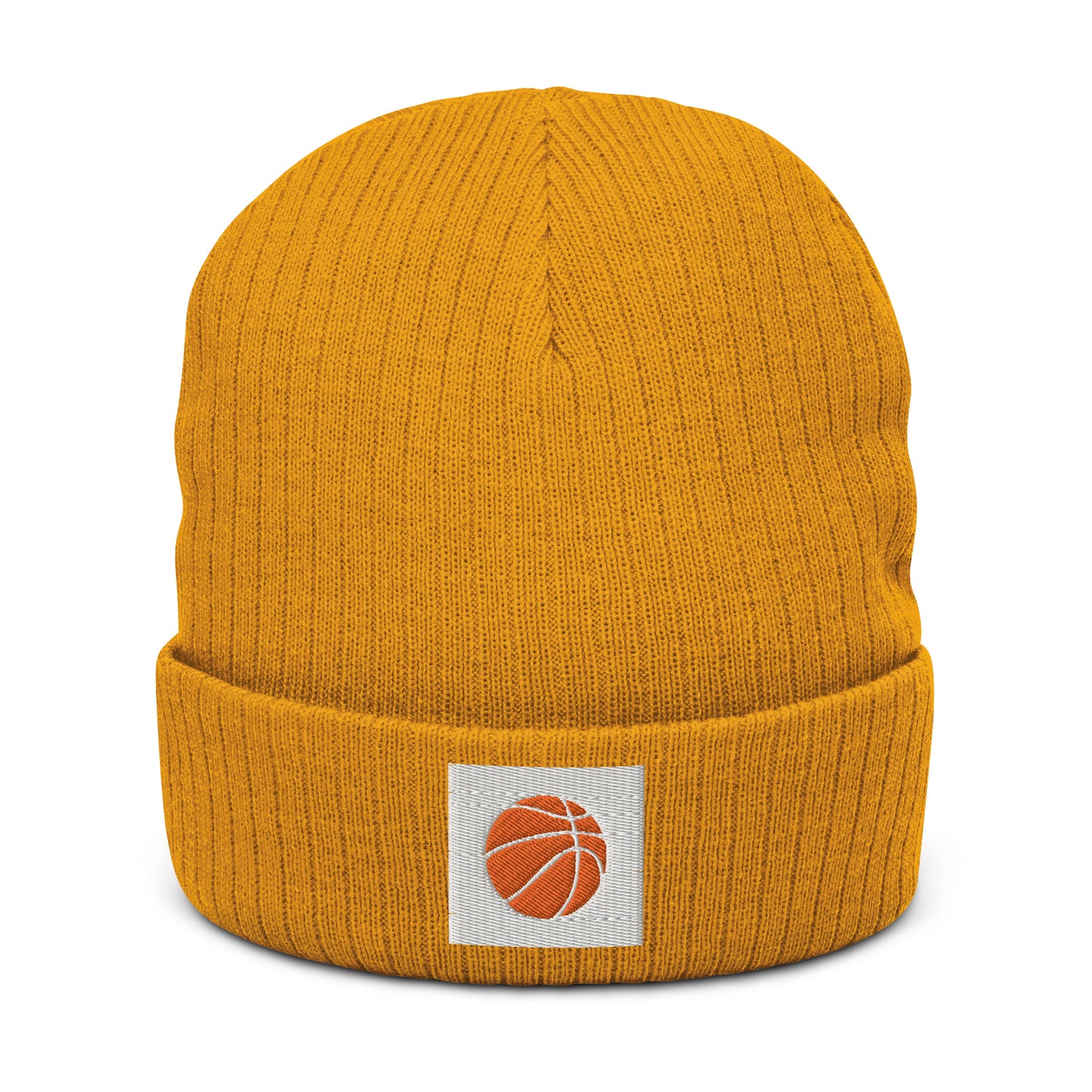 Embroidered Basketball Ribbed knit beanie